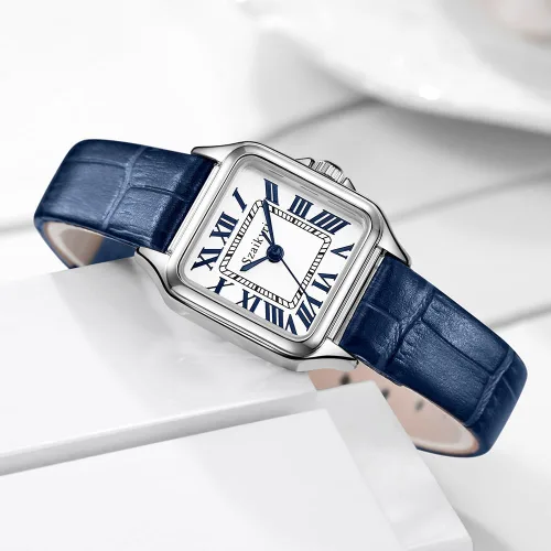 Miniatura 3 de Classic Relojes cuadrados de mujer con números romanos, de vestir, informal