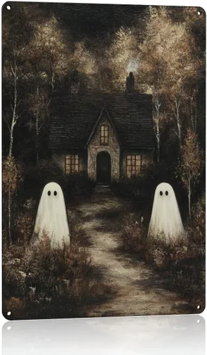 Miniatura 15 de Decoración de pared de fantasma de Halloween, decoración de fiesta de Halloween para interiores y exteriores, decoración espeluznante para el hogar
