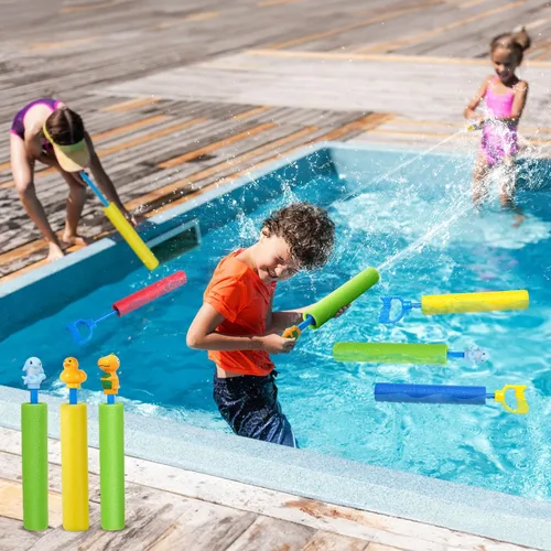 Miniatura 3 de LQYoyz Pistola de agua, paquete de 6 pistolas de chorro de agua de 40 pies, para piscina, playa, fiesta de verano, juego de agua al aire libre