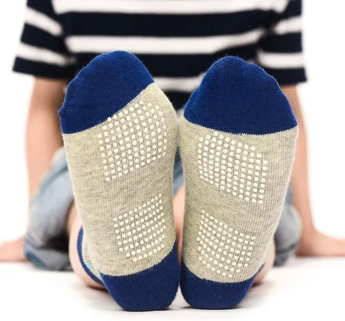 Miniatura 2 de 12 pares de calcetines para niños pequeños calcetines de algodón antideslizantes calcetines antideslizantes para niños y niños