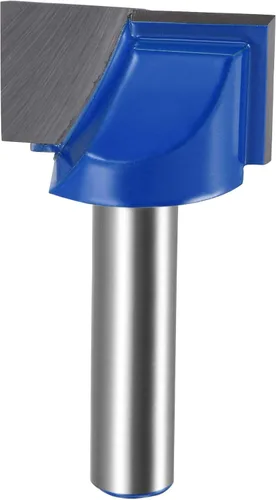 Miniatura 15 de uxcell Broca inferior del router de la limpieza de la caña del diámetro 26.2 ft m de 55.8 ft m, cortador inclinado carburo de 2 flautas sin