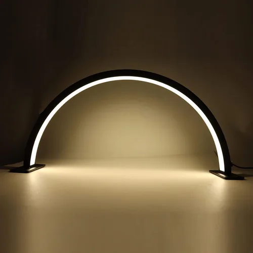 Miniatura 7 de Lámpara de escritorio para uñas, 35 W, luz LED para uñas, aleación de aluminio, lámpara de media luna regulable para extensiones de pestañas