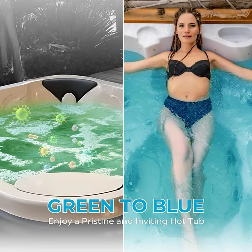 Miniatura 9 de Tabletas de bromo de 1 pulgada y 1.2 libras para bañera de hidromasaje de spa, desinfectante químico bromante para spas, jacuzzis o piscinas