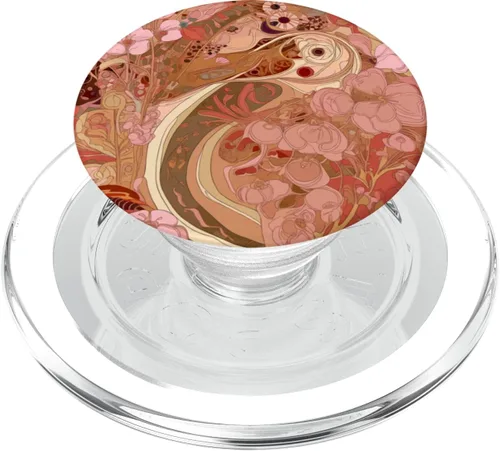 Miniatura 7 de PopSockets Art Nouveau Flores, jardín y naturaleza floral PopSockets intercambiables PopGrip