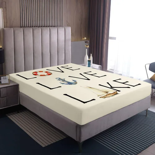 Miniatura 7 de Lake House - Sábana bajera ajustable tamaño individual, sábanas de anclaje náutico para niños, adolescentes, adultos, dormitorio, juego de ropa