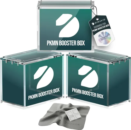 Miniatura 10 de Caja de almacenamiento para cajas de refuerzo PKMN de Dinavio Crafthouse - Acrílico de exhibición apilable de 8mm + 5mm de ultra grosor con imanes