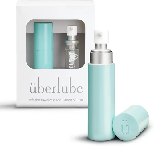 Uberlube Lubricante de silicona - Lubricante de silicona sin perfume Aqua Lubricante personal: Líquido lubricante sexual seguro para parejas, sin