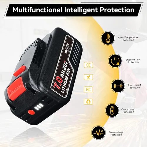 Miniatura 5 de VANON Reemplazo de 5.0Ah 56V para batería EGO 56v Power+ BA1400T BA2800T BA4200T