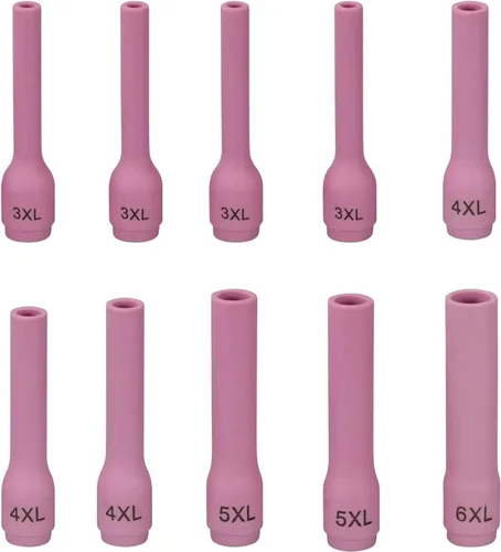 Miniatura 11 de RIVERWELD Boquillas de alúmina TIG tazas de cerámica largas 796F70 3L # 3/16 "0.197 in 796F71 4L # 1/4 "0.256 in 796F72 5L # 5/16" 0.315 in 796F73