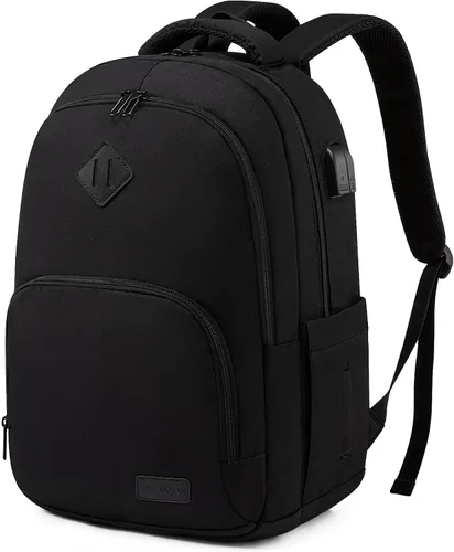 Miniatura 7 de LOVEVOOK Mochila escolar para mujeres y hombres, mochila clásica con compartimento para laptop de 15.6 pulgadas, bolsa ligera para libros