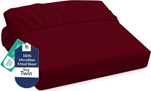 Miniatura 85 de Royale Linens Sábana Bajera King - Microfibra Cepillada Ultra Suave 1800 - Sábanas Inferiores de Lujo Hotelero - Sin Arrugas y Resistente a la Rosa