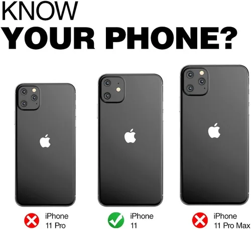 Miniatura 2 de ENCASED Rebel Armor - Funda para iPhone 11 - Funda ultra protectora resistente (negro)