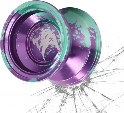 Miniatura 4 de Yoyo - Bola de aleación de aluminio, juguete profesional de bola Yoyo con guante de cuerda para niños y adultos, regalo de cumpleaños (verde) Yoyo