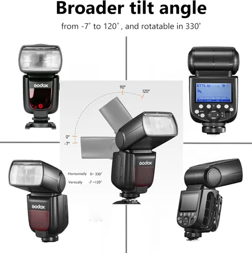 Miniatura 3 de Godox TT685II-C Flash TTL GN60 2.4GHz inalámbrico HSS 1/8000s Speedlite compatible con Canon 7D 6D 60D 50D 600D 500D 500D Versión de actualización