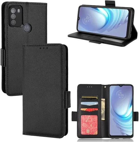 Miniatura 239 de Funda de piel sintética compatible con Motorola Moto E22 4G, funda de piel sintética compatible con Motorola Moto E22i 4G, color negro