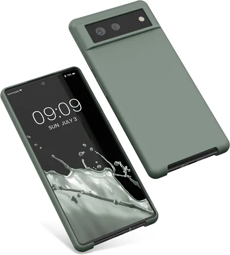 Miniatura 120 de kwmobile Funda Compatible con Google Pixel 6 Pro - Funda de teléfono de silicona TPU con acabado suave - Azul Arrecife
