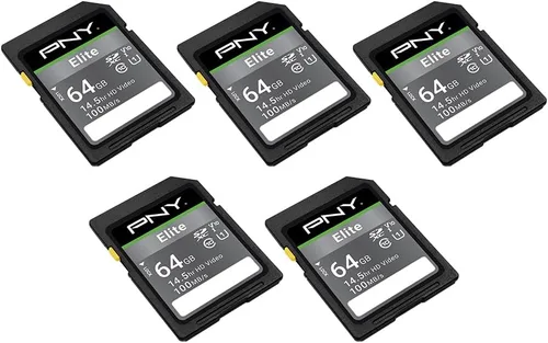 Miniatura 12 de PNY Tarjeta de memoria flash Elite Class 10 U1 V10 SDHC de 32 GB – lectura de 100 MB/s, clase 10, U1 Full HD, UHS-I, tamaño completo SD