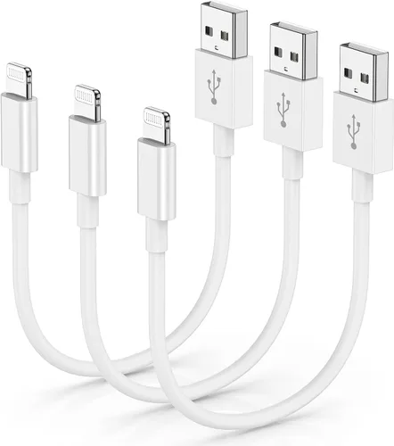 Miniatura 23 de TUMABER Paquete de 2 cables de carga para iPhone de 3 pies con certificación MFi de Apple, cable Lightning a USB de 3 pies, carga rápida de 2.4 A