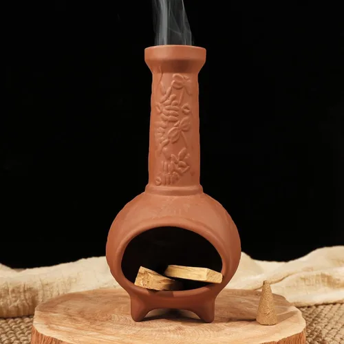 Miniatura 13 de MOUGIGI Soporte de Palo Santo Hecho a Mano y Quemador de Conos de Incienso - Elegante Accesorio para Limpias de Salvia con Capacidad para Rituales