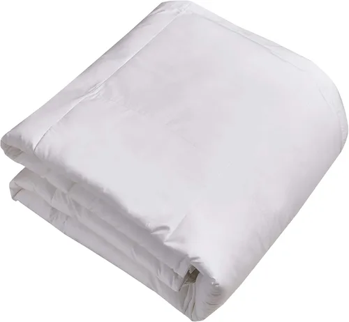 Miniatura 5 de Blue Ridge Home Fashions Home Fashion - Edredón de plumón de ganso blanco y plumas, 100% algodón, matrimonial/queen, todas las estaciones