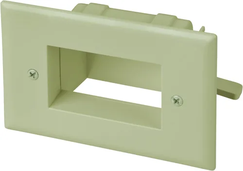 Miniatura 3 de DATA COMM Electronics 45-0008-BK - Placa de pared empotrada de bajo voltaje para montaje fácil, perfil delgado, se adapta detrás de soportes