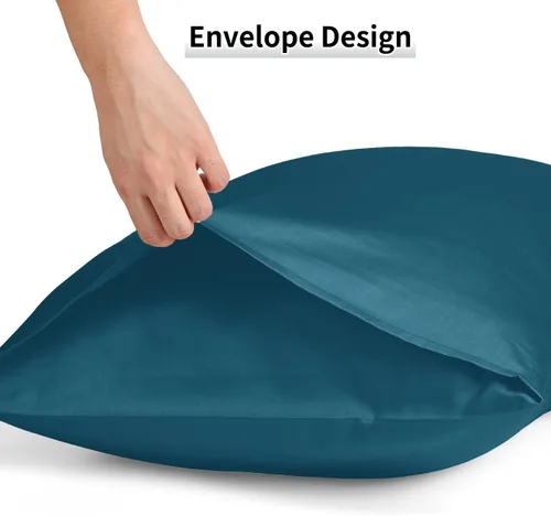 Miniatura 48 de Warmstar Juego de 2 fundas de almohada de algodón de tamaño estándar, fundas de almohada de 600 hilos de 20 x 26 pulgadas, fundas de almohada