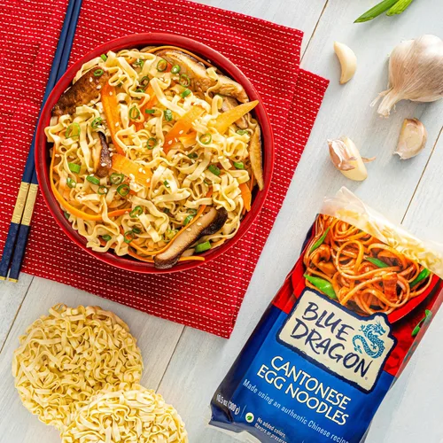 Miniatura 5 de Blue Dragon Nidos finos de fideos de huevo cantonés, 10.58 onzas (paquete de 1) cuatro ingredientes simples Pre-porciones en 6 nidos Apto