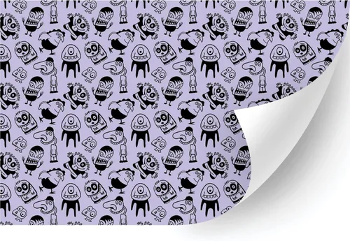 Miniatura 43 de HTV4U Vinilo de transferencia de calor con estampado de Halloween (zigzag de Halloween, 18.5 pulgadas x 3 yardas), papel de transferencia de prensa