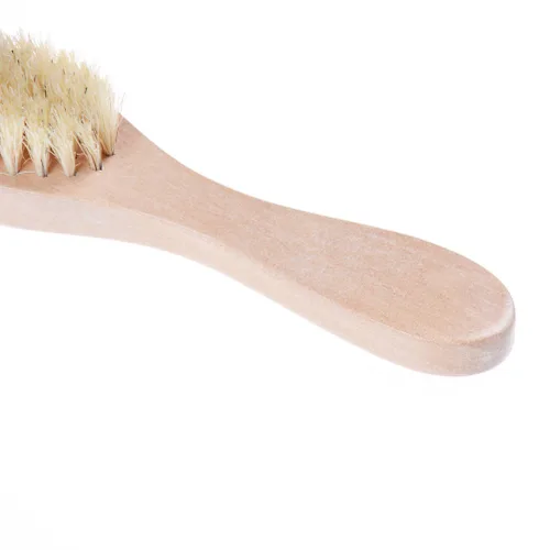 Miniatura 6 de Cepillo de limpieza facial para exfoliación facial, cepillo de cerdas naturales para cepillado en seco, juego de 3 unidades de limpieza de piel