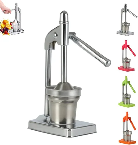 Miniatura 9 de Exprimidor manual de hierro fundido, exprimidor manual de hierro fundido resistente, máquina trituradora para jugo de naranja de limonada fresca