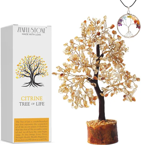Miniatura 11 de Árbol de cristal de 7 chakras, árbol curativo de piedras preciosas para energía positiva, decoración de árbol de cristal para oficina en casa, árbol