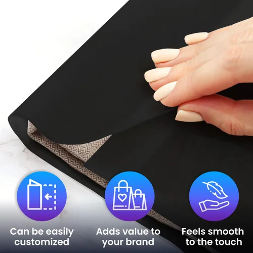 Miniatura 4 de IDL Packaging SatinPack - Hojas de papel de seda negro de 24 x 36 pulgadas, paquete de 100, duraderas 20# (33 GSM), hechas en Estados Unidos, hojas
