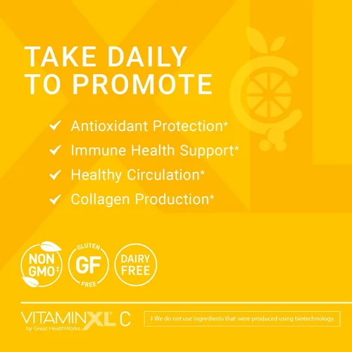 Miniatura 3 de OmegaXL Suplemento de apoyo articular, apoyo muscular natural (60 cápsulas blandas) y suplemento de vitamina C VitaminXL para apoyo antioxidante
