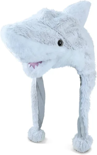 Miniatura 13 de Puzzled - Sombrero de mapache marrón de peluche - Sombrero súper suave y cálido con orejeras, gorro de invierno acogedor de forro polar para niños