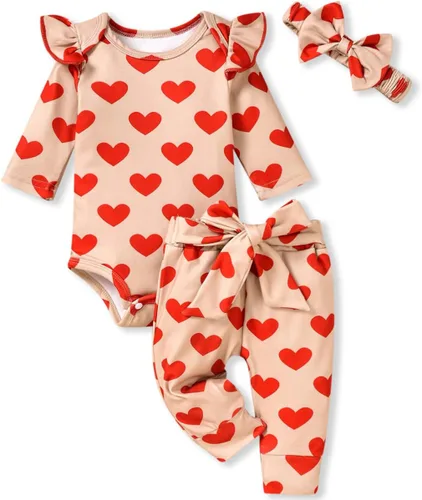 Miniatura 201 de Aalizzwell Conjunto de mameluco acanalado para bebé recién nacido prematuro para otoño e invierno