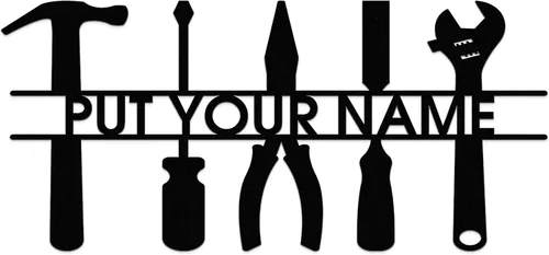Miniatura 9 de Personalized Metal Garage Sign - Custom Garage Signs for Men, Metal Dad's Garage Signs, Mechanic Workshop Signs Wall Decor, Custom Garage Signs