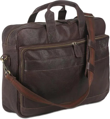 Miniatura 10 de KomalC Maletines de cuero de 16 pulgadas para computadora portátil, bolsas de mensajero para hombres y mujeres, mejor bolso de oficina