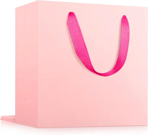 Miniatura 44 de EUSOAR Bolsas de Regalo Grandes Azul Marino, Paquete de 25 - Bolsas de Papel de Compras de 12.5"x4.5"x11" con Asas para Negocios, Manualidades