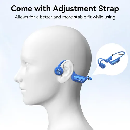 Miniatura 7 de Auriculares de conducción ósea, auriculares de natación IP68, auriculares de conducción ósea con modo MP3, memoria de 32 GB de hasta 8 horas
