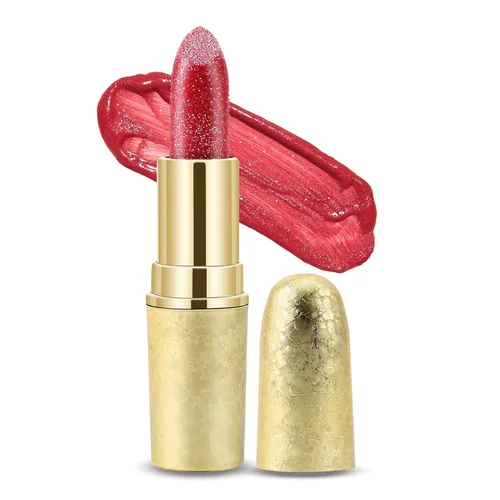 Miniatura 13 de Boobeen Bálsamo labial hidratante con purpurina para labios brillante, color de labios antiadherente, fórmula altamente pigmentada que da acabado