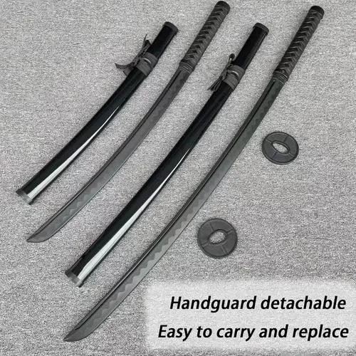 Miniatura 3 de Espada de entrenamiento de polipropileno para artes marciales, espada Katana de práctica con funda, para juegos de rol y actuaciones en escenario