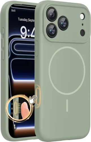 Miniatura 136 de Miracase Funda diseñada para iPhone 13, con protector de pantalla de vidrio templado, forro de microfibra suave antiarañazos, funda de goma