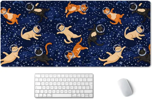 Miniatura 15 de SSOIU Alfombrilla de Ratón para Juegos Extendida XXL ArtSo Alfombrilla Grande para Teclado Mousepad Largo Decoración de Escritorio Almohadilla