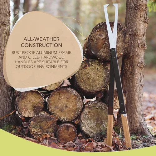 Miniatura 5 de KABIN Tenazas para Fuego Agarrador de Troncos – Pinzas Extralargas con Garra para Leña para Chimenea, Fogata al Aire Libre, Hoguera y Más 38
