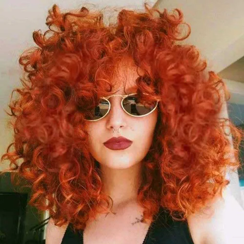 Miniatura 9 de Pelucas rizadas cortas y sueltas para mujeres negras, peluca afro para mujeres negras, peluca rizada para mujeres, pelucas sintéticas para mujeres