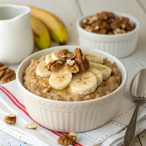 Miniatura 3 de ProtiDIET Avena Instantánea de Plátano y Nuez Alta en Proteína - Sin Gluten, Rica en Fibra, Baja en Azúcar - Proteína para el Desayuno Fácil de Nuez