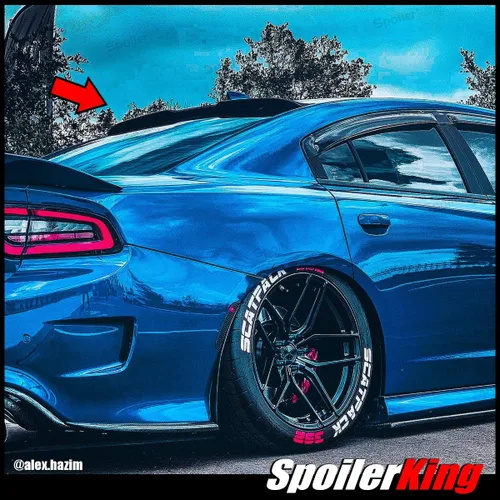 Miniatura 5 de SpoilerKing Alerón de techo de corte central compatible con Dodge Charger 2015-2023 (380RC)