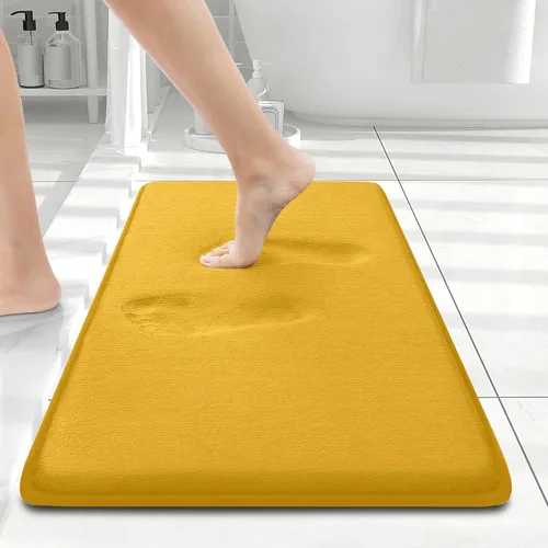 Miniatura 106 de Smiry Tapetes de Baño de Espuma Viscoelástica 36 x 24 pulgadas, Tapetes de Baño Extra Suaves y Absorbentes, Alfombra Antideslizante Lavable