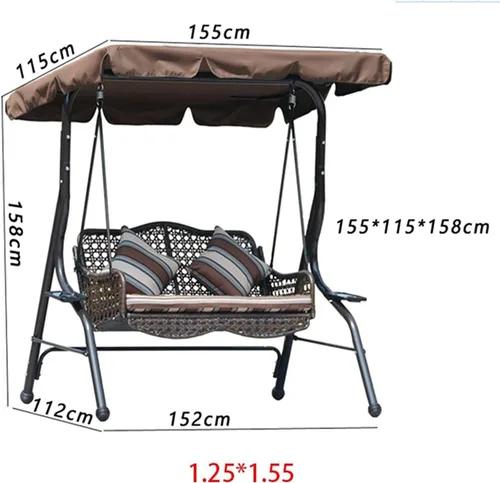 Miniatura 4 de Mosquitera para silla de columpio al aire libre, banco mecedora de jardín, cubierta de protección contra insectos, pantalla de malla con apertura