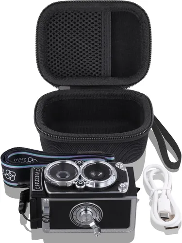 Miniatura 3 de Estuche para Cámara para Cámara Vintage Mini Digital CHUZHAO, Compatible con Cámara Compacta Retro de Estilo TLR Portátil Pequeña de Autofoco